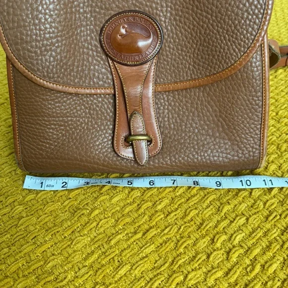 Dooney & Bourke Brown Leather Crossbody Bag with Coin Pouch - Picture 8 of 12